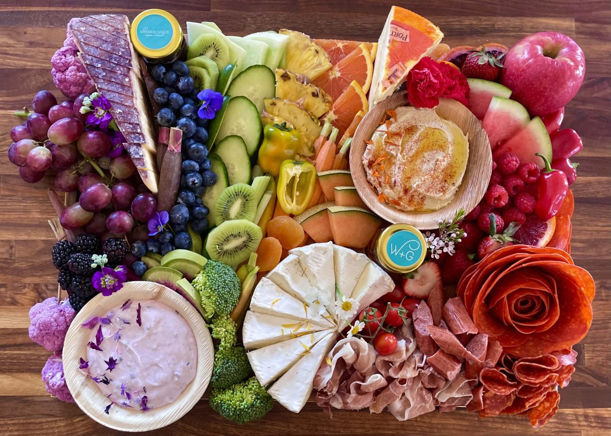 Creative Grazing Boards and Charcuterie in Denver - Rainbow Board