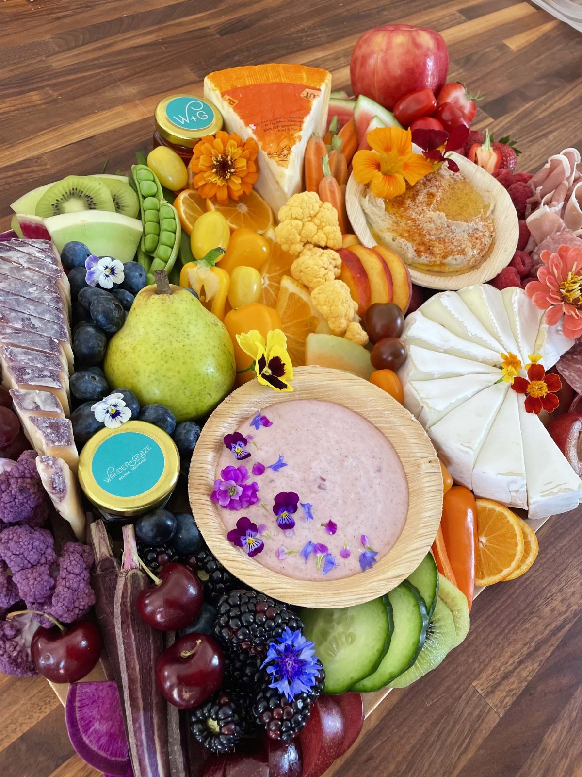 Rainbow Charcuterie Board