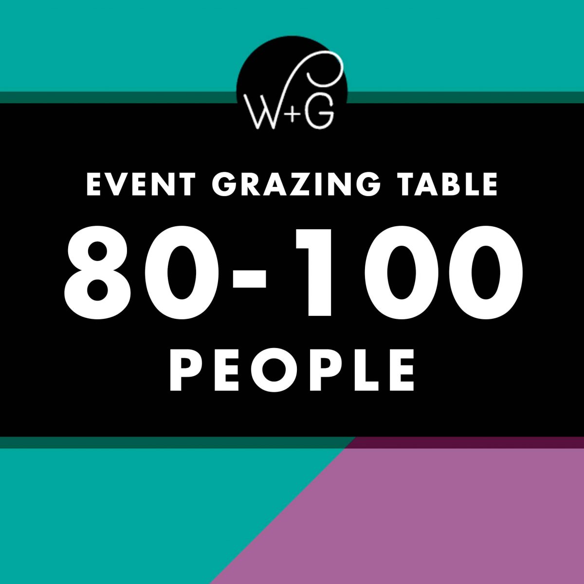 event catering grazing table for 80-100 people