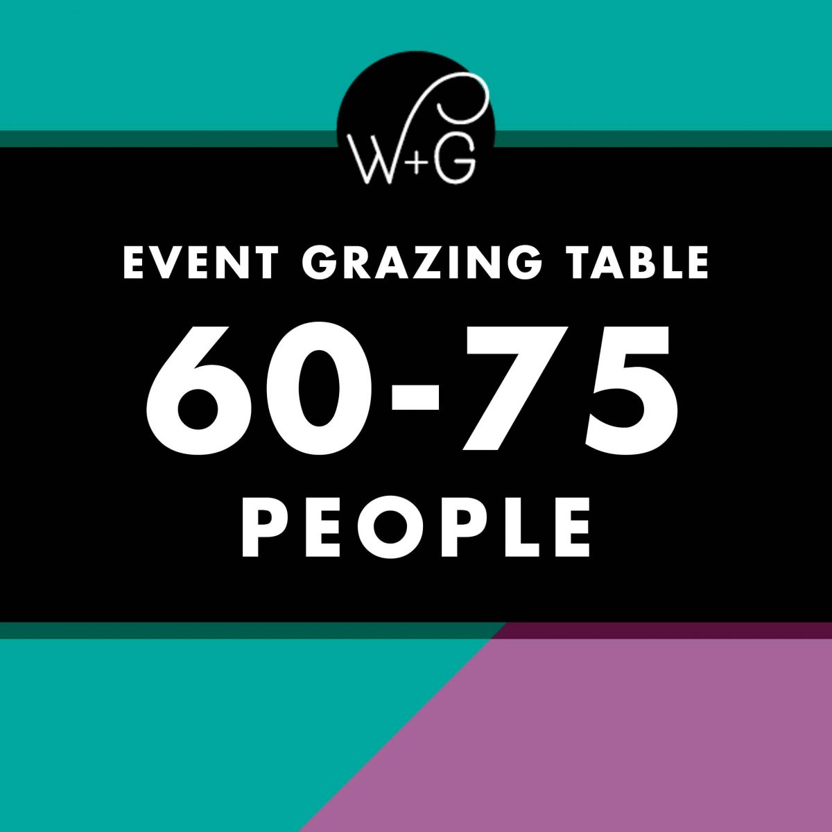 event catering grazing table for 60-75 people