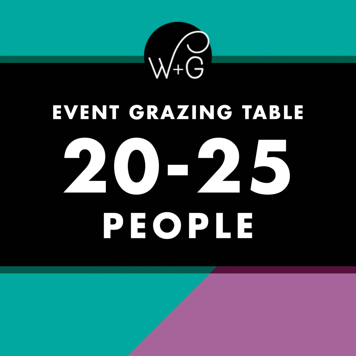 event catering grazing table for 20-25 people